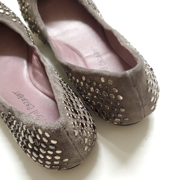 Jean-Michel Cazabat Gray Stone Bling Flats - Picture 3 of 5